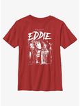 Stranger Things In Memory of Eddie Youth T-Shirt, RED, hi-res
