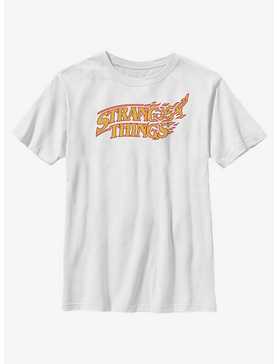 Stranger Things Vanishing Fire Logo Youth T-Shirt, , hi-res