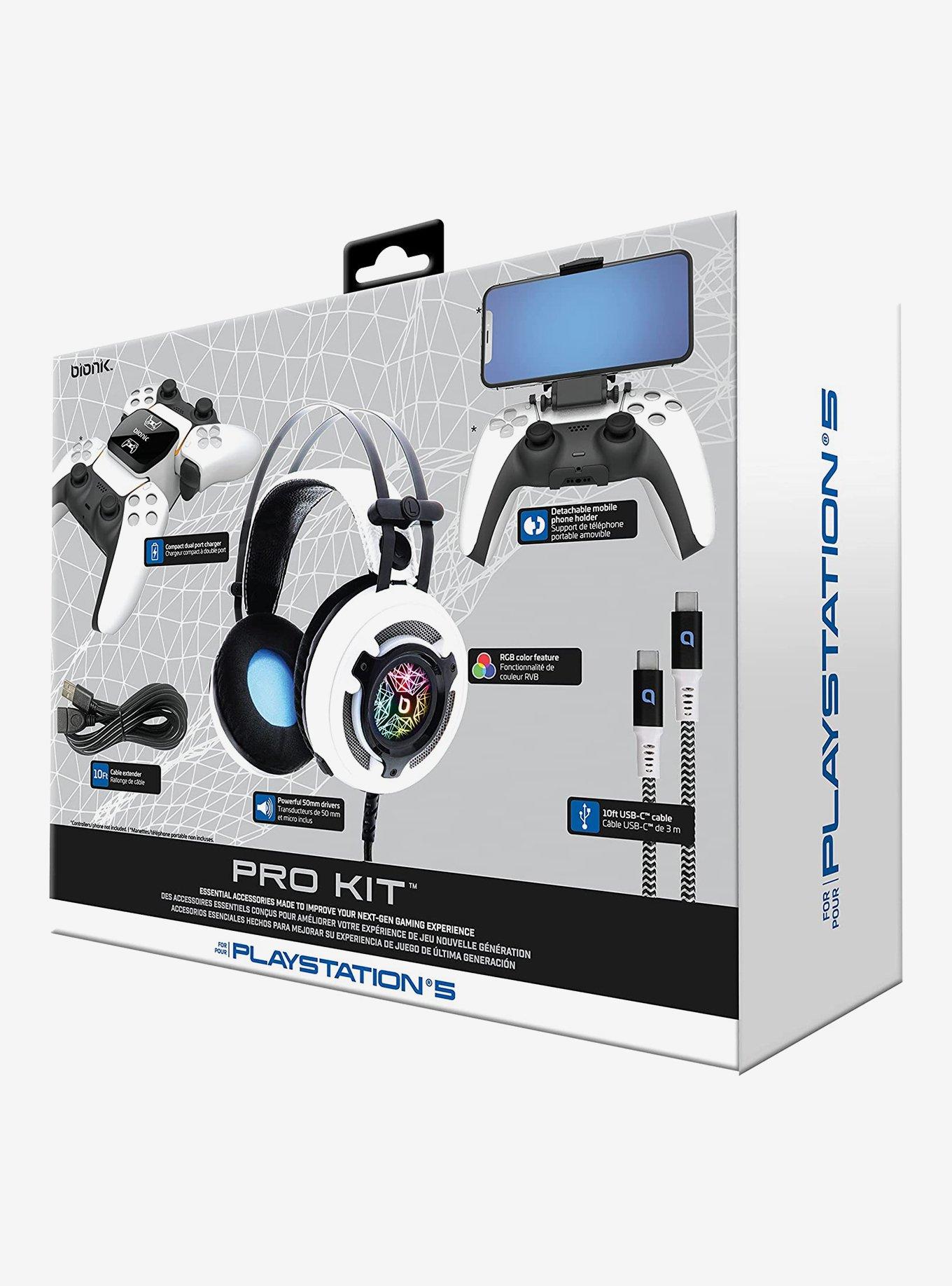 Bionik BNK-9083 PS5 Pro Kit 5 Essential Accessory White, , hi-res