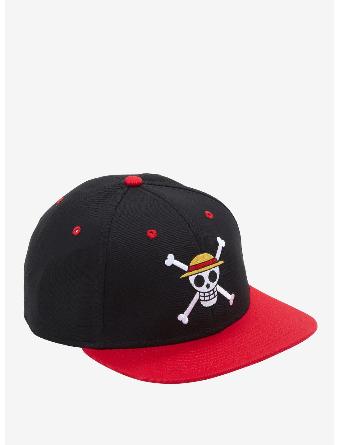 One Piece Straw Hats Jolly Roger Snapback Hat | Hot Topic