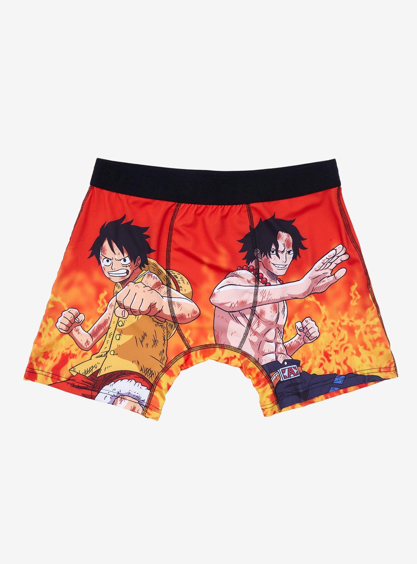 One Piece Ace & Luffy Boxer Briefs, MULTI, hi-res
