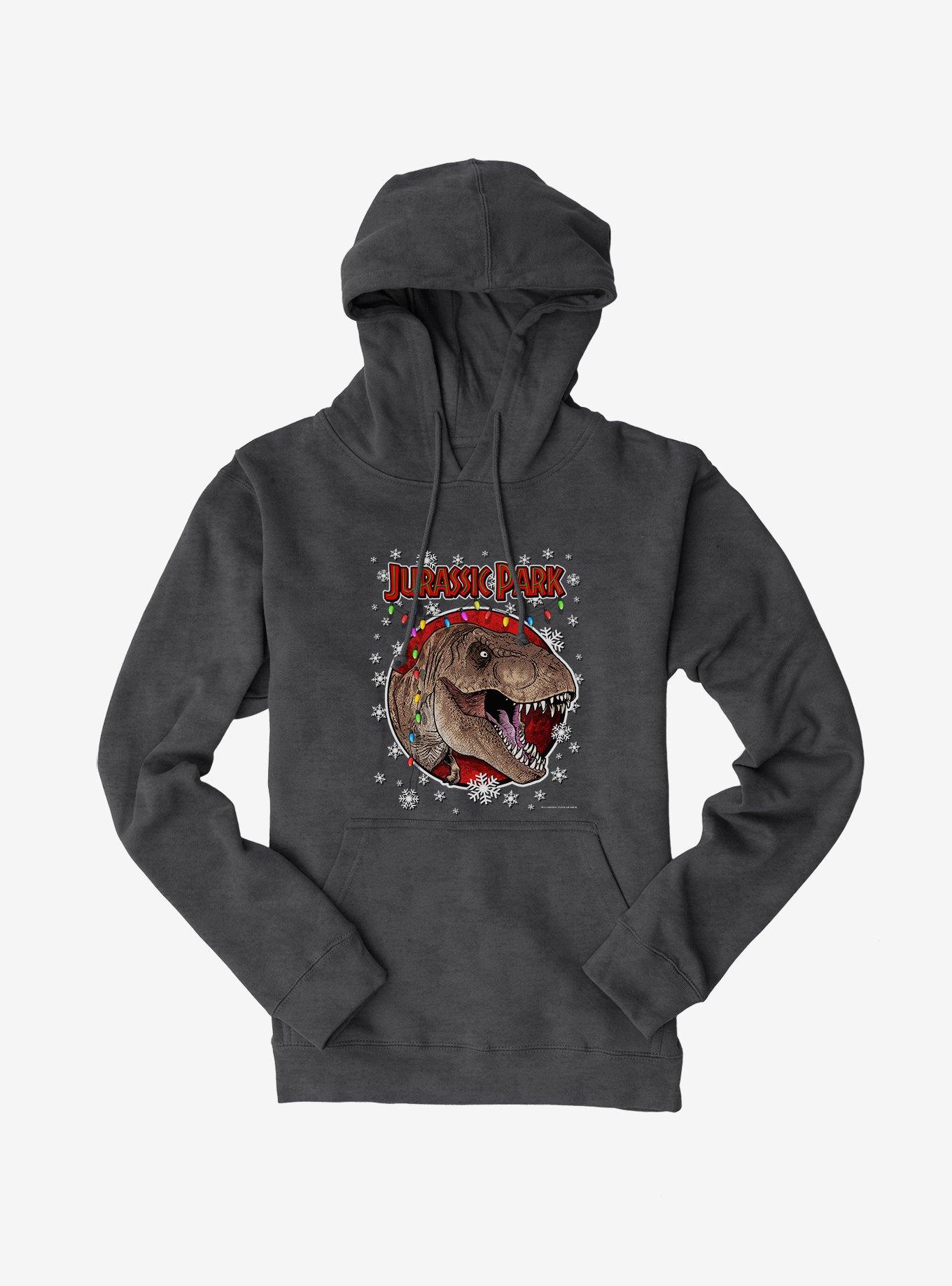 Jurassic Park Christmas Holiday T-Rex Hoodie, , hi-res