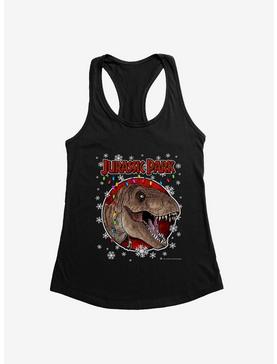 Plus Size Jurassic Park Christmas Holiday T-Rex Womens Tank Top, , hi-res
