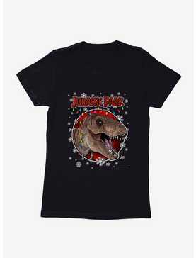 Jurassic Park Christmas Holiday T-Rex Womens T-Shirt, , hi-res