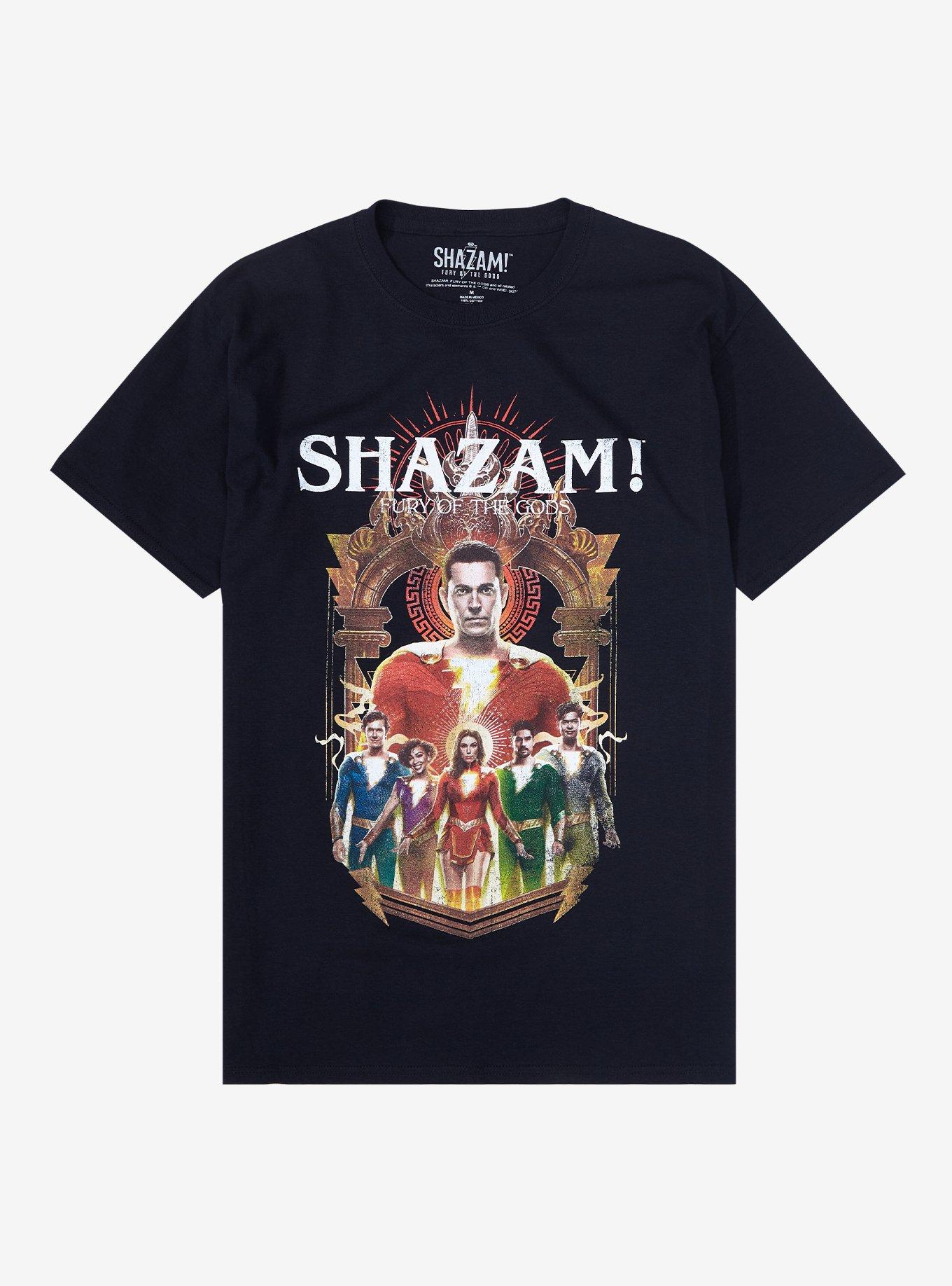 DC Comics Shazam! Fury Of The Gods Family T-Shirt, BLACK, hi-res