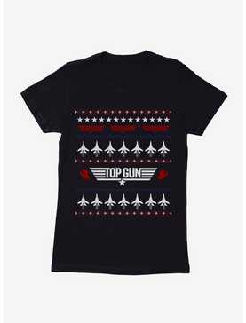 Top Gun Ugly Christmas Sweater Jets Womens T-Shirt, , hi-res