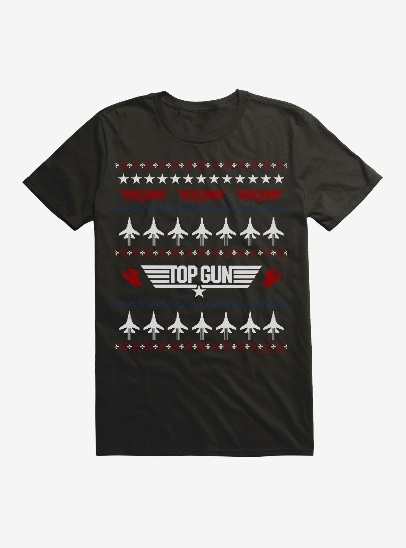 Top Gun Ugly Christmas Sweater Jets T-Shirt