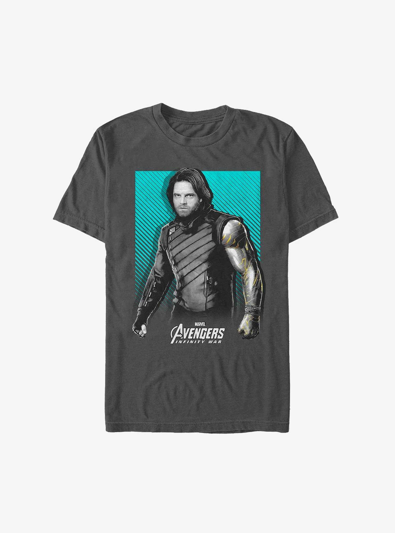 Marvel Avengers Bucky Winter Soldier T-Shirt, CHARCOAL, hi-res