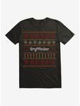 Harry Potter Gryffindor Ugly Christmas Pattern T-Shirt, , hi-res
