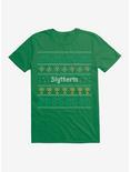 Harry Potter Slytherin Ugly Christmas Pattern T-Shirt, , hi-res