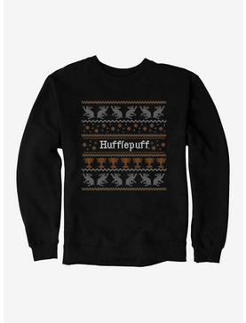 Harry Potter Hufflepuff Ugly Christmas Pattern Sweatshirt, , hi-res