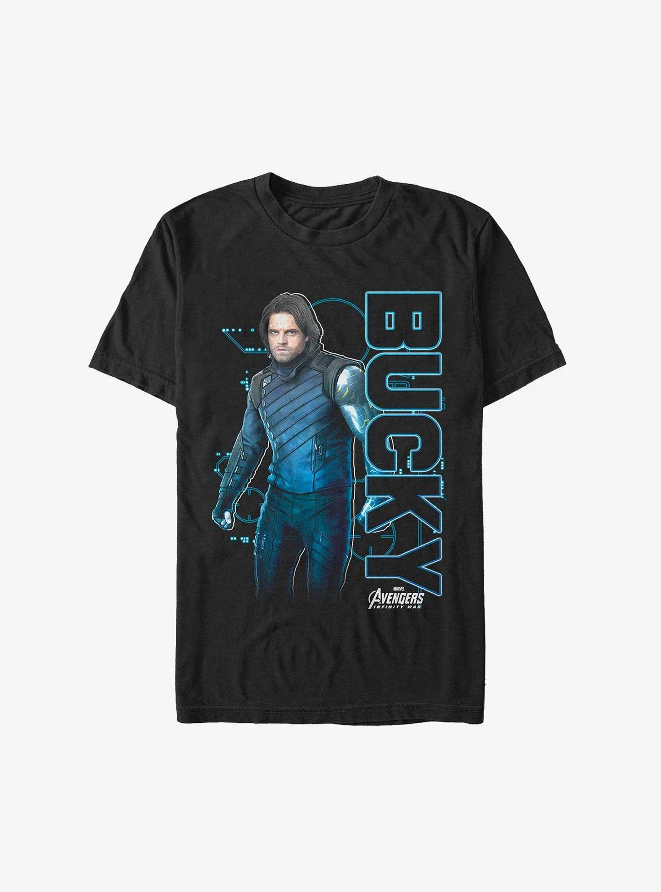 Marvel Avengers Bucky Blueprint T-Shirt, , hi-res