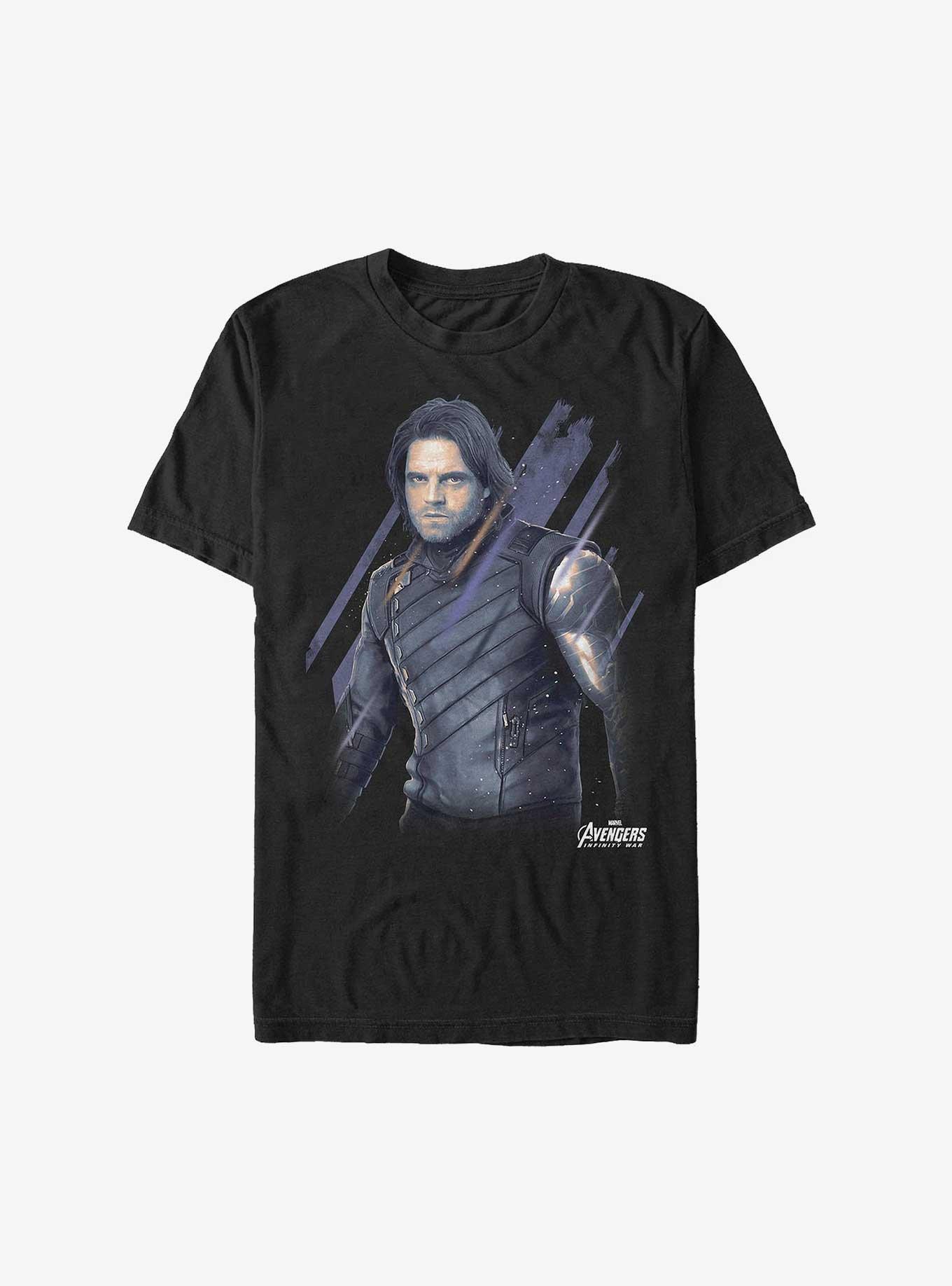 Marvel Avengers Distressed Bucky Winter Soldier T-Shirt, , hi-res