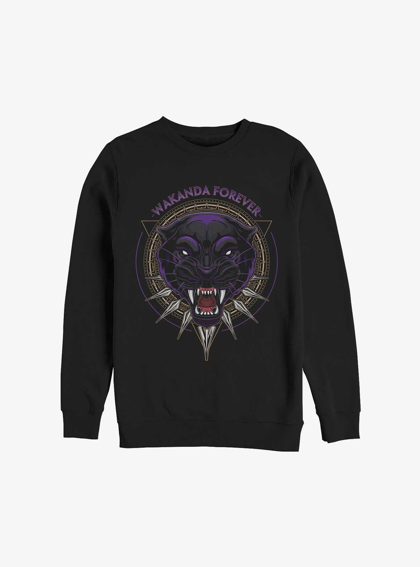 Marvel Black Panther: Wakanda Forever Panther Sweatshirt, BLACK, hi-res