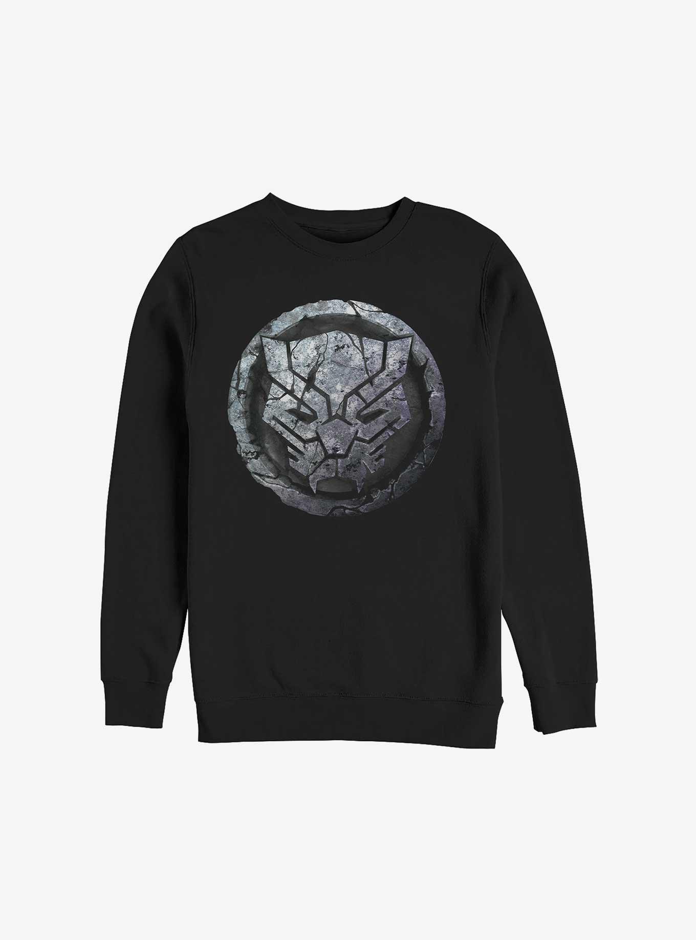 Marvel Black Panther Stone Emblem Sweatshirt, BLACK, hi-res