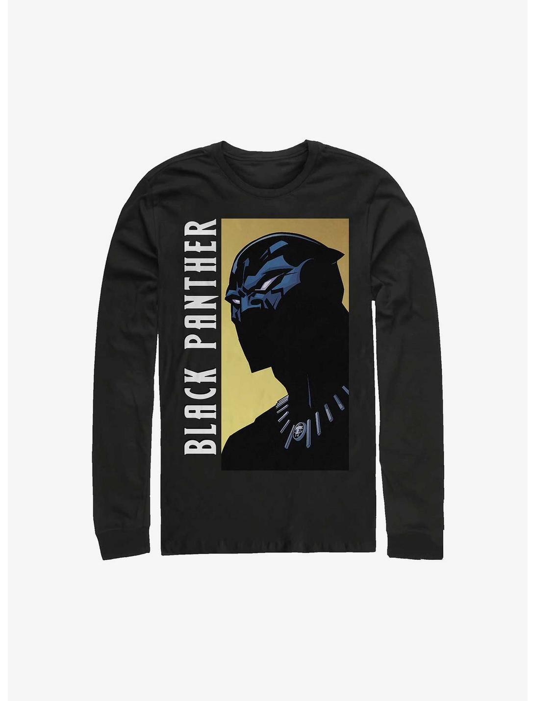 Marvel Black Panther Simple Graphic Long-Sleeve T-Shirt, BLACK, hi-res