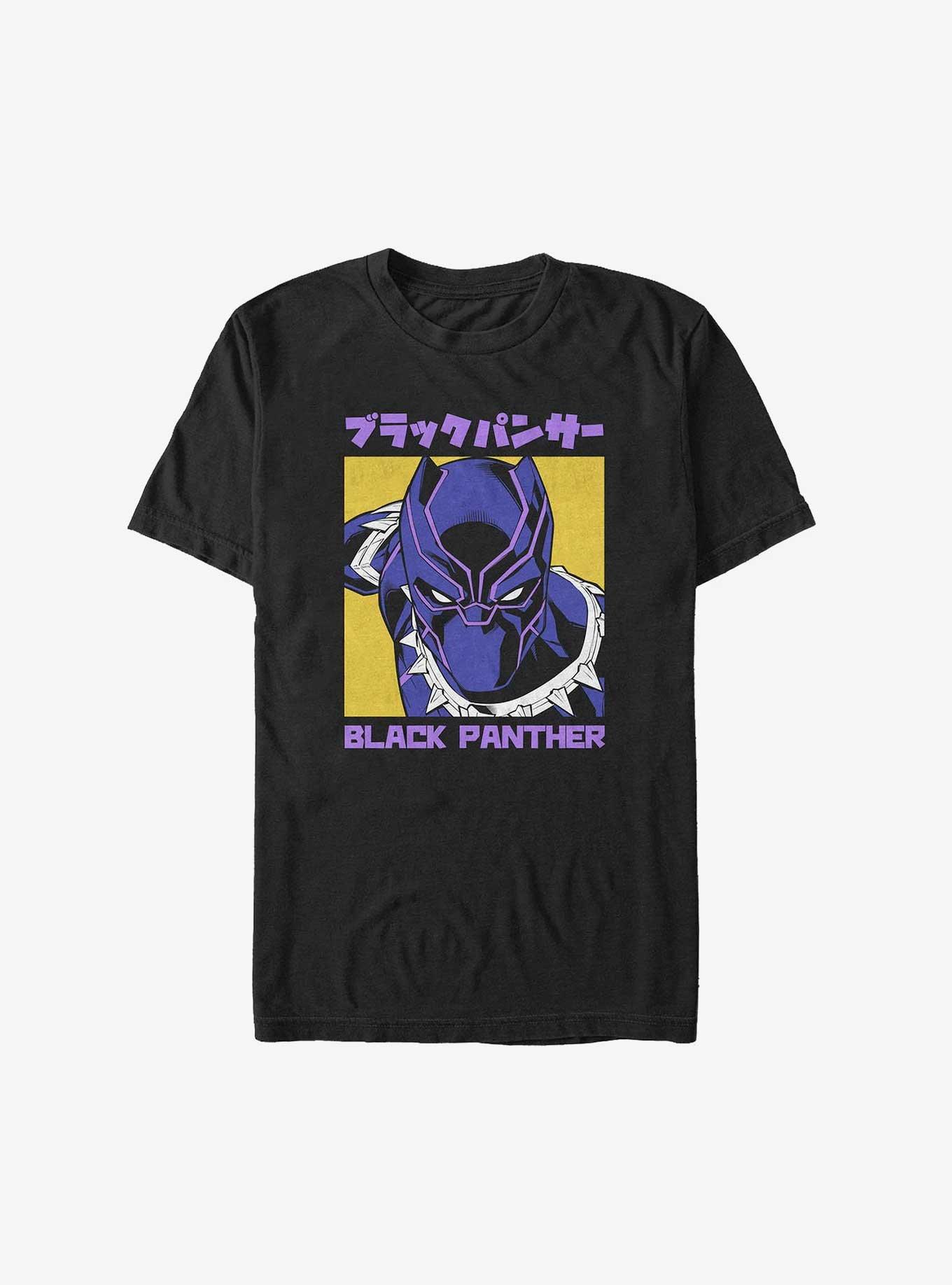 Marvel Black Panther Kanji T-Shirt, image size:1091x1430