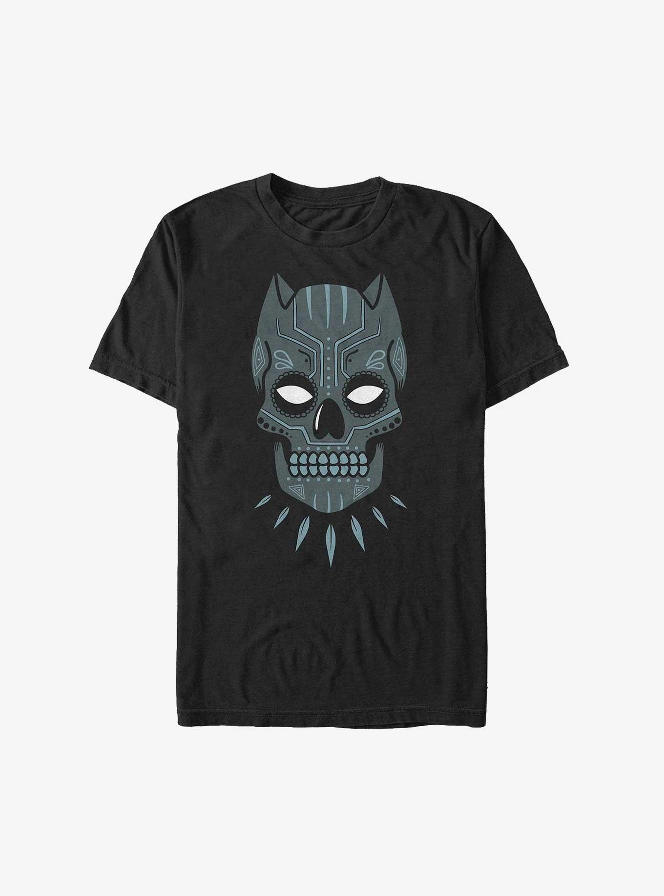 Marvel Black Panther Black Sugar Skull T-Shirt, , hi-res