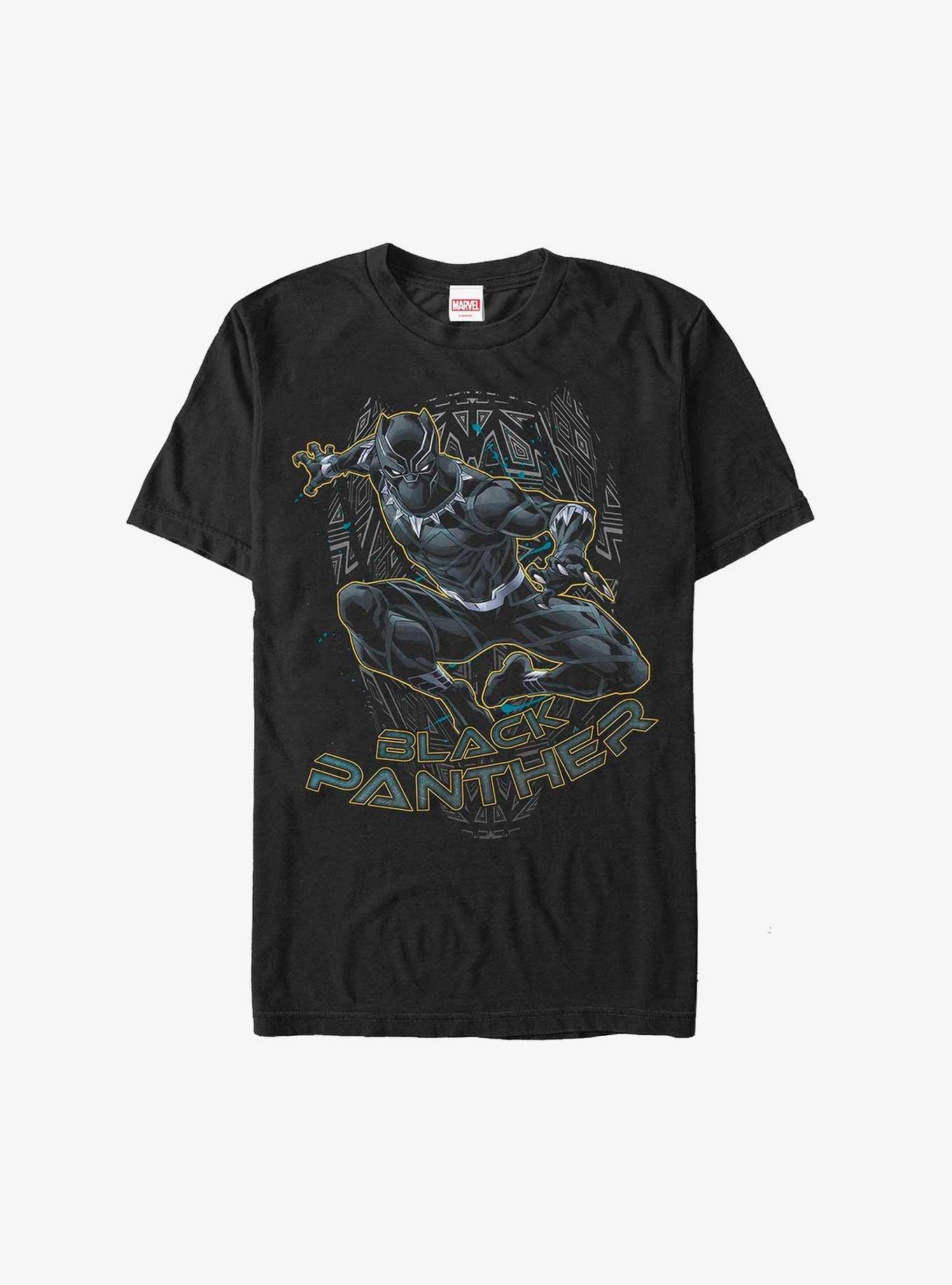 Marvel Black Panther Outline T-Shirt, BLACK, hi-res