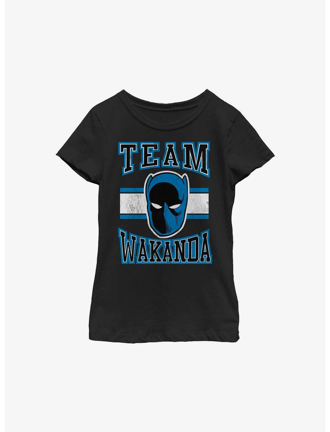 Marvel Black Panther Team Wakanda Youth Girls T-Shirt, BLACK, hi-res