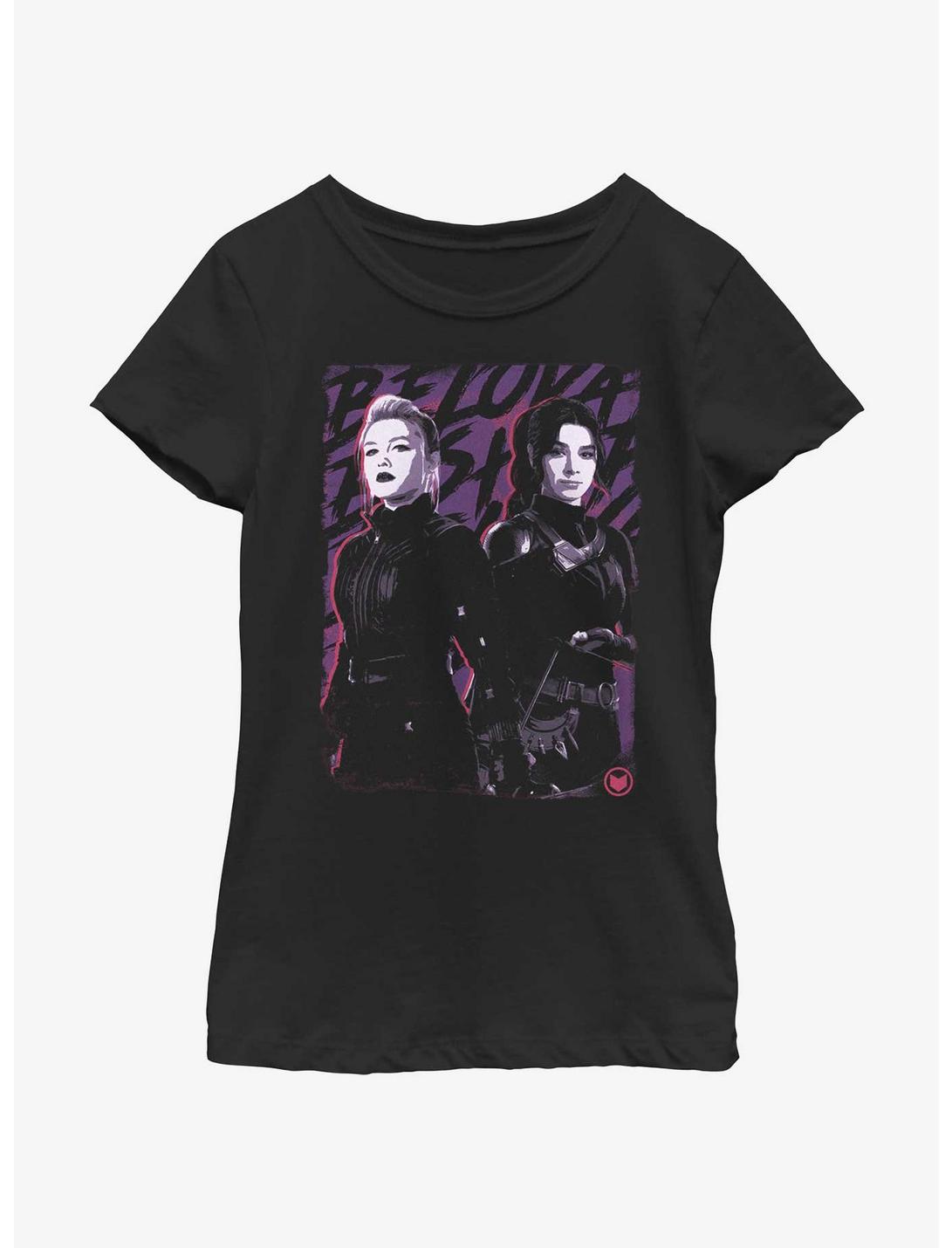 Marvel Hawkeye Yelena & Kate Bishop Youth Girls T-Shirt, BLACK, hi-res