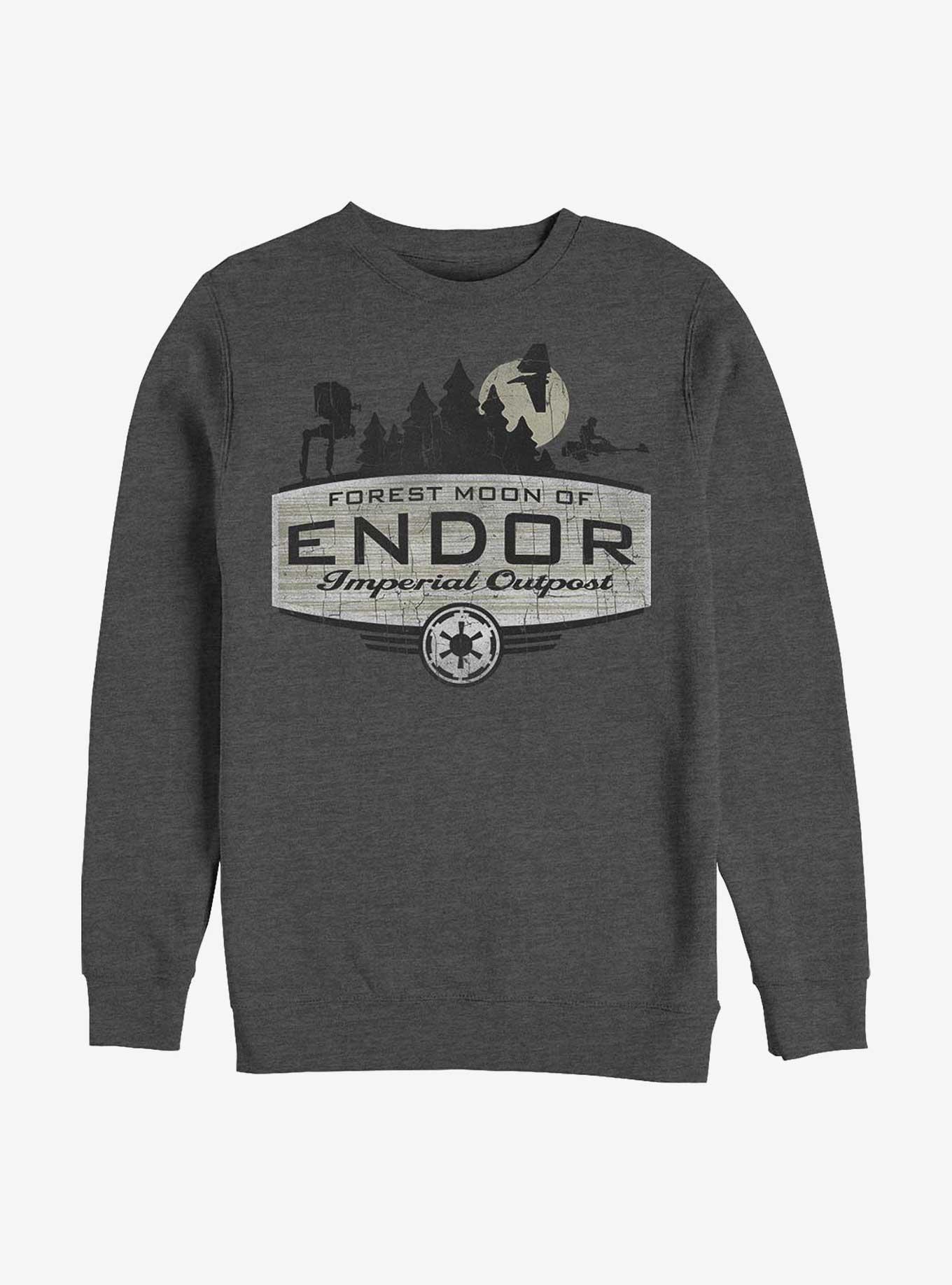Star Wars Forest Moon of Endor Badge Sweatshirt, CHAR HTR, hi-res