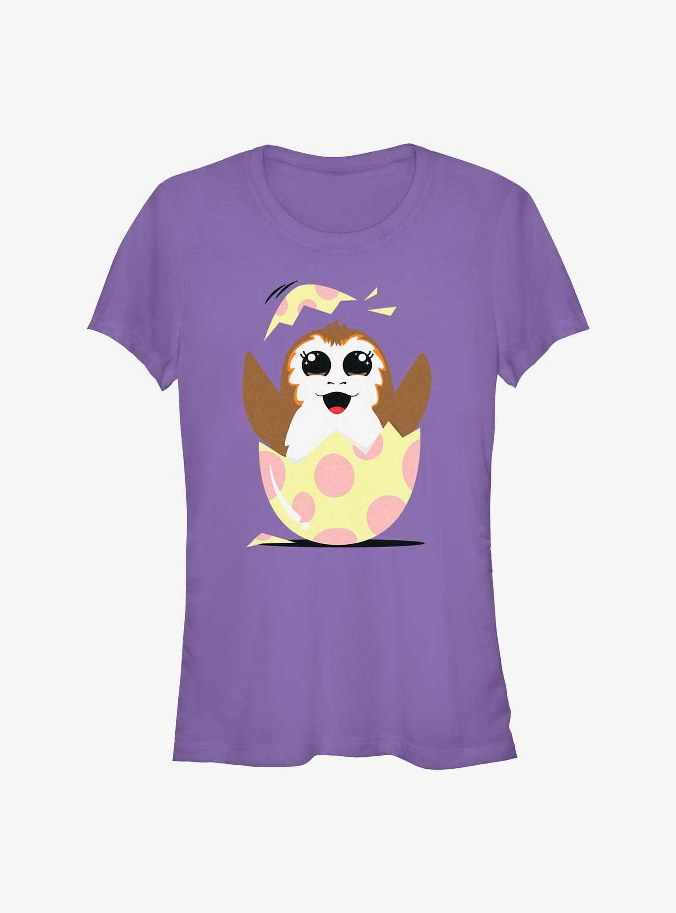 Star Wars Easter Egg Porg Girls T-Shirt, PURPLE, hi-res