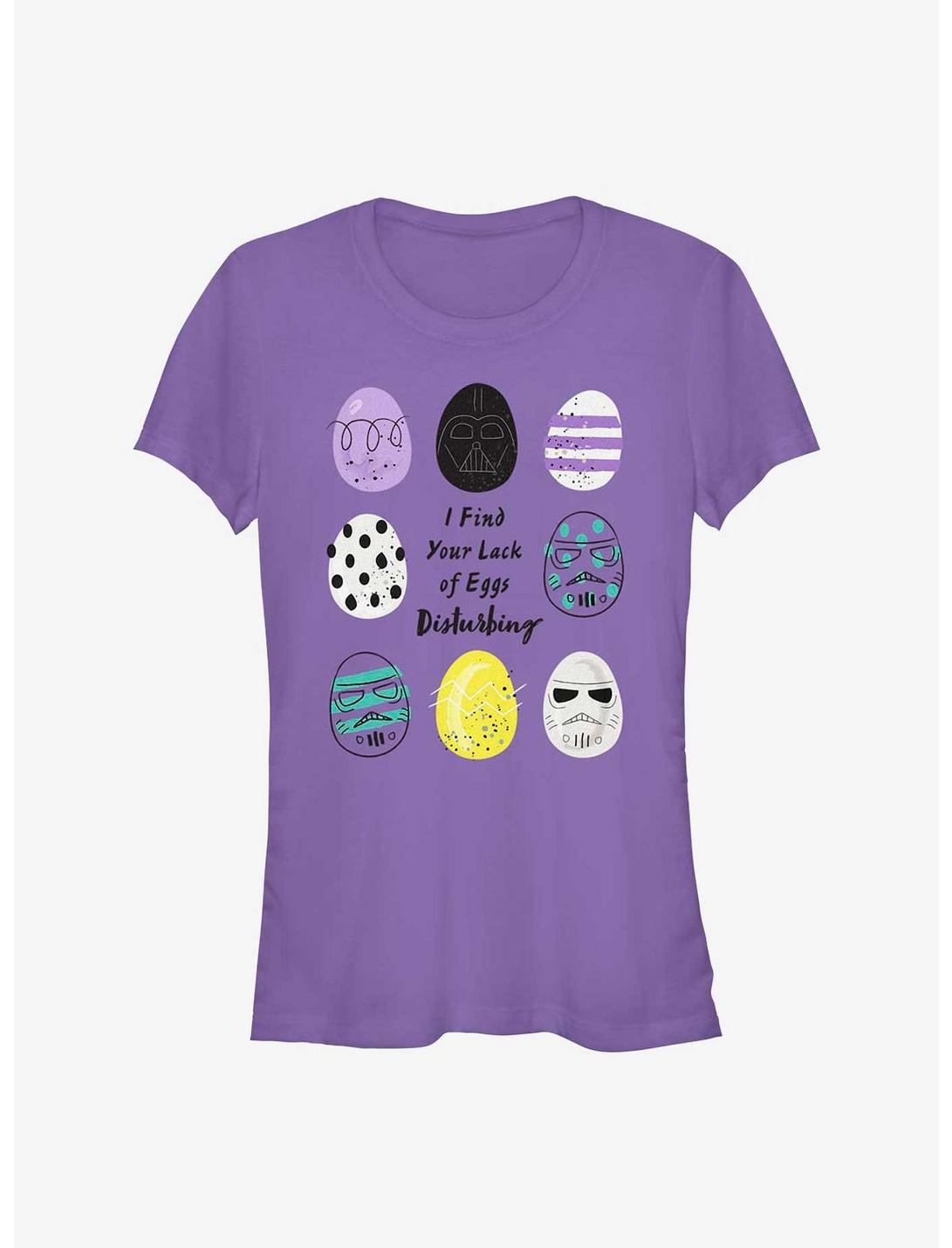 Star Wars Lack of Easter Eggs Disturbing Girls T-Shirt, PURPLE, hi-res