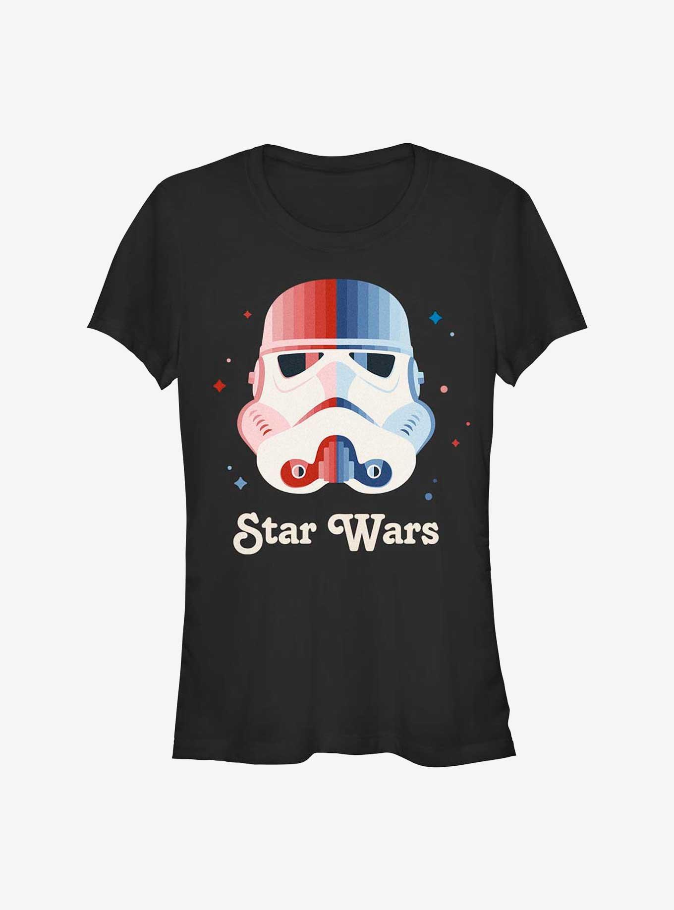 Star Wars Patriotic Stormtrooper Girls T-Shirt, BLACK, hi-res