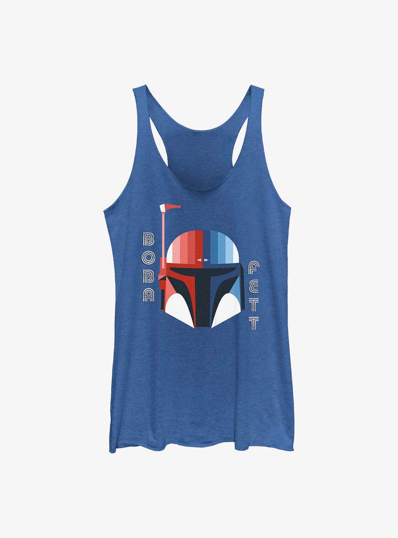 Star Wars Patriotic Boba Fett Helmet Girls Tank, , hi-res