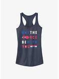Star Wars May The Force Be With You Girls Tank, INDIGO, hi-res