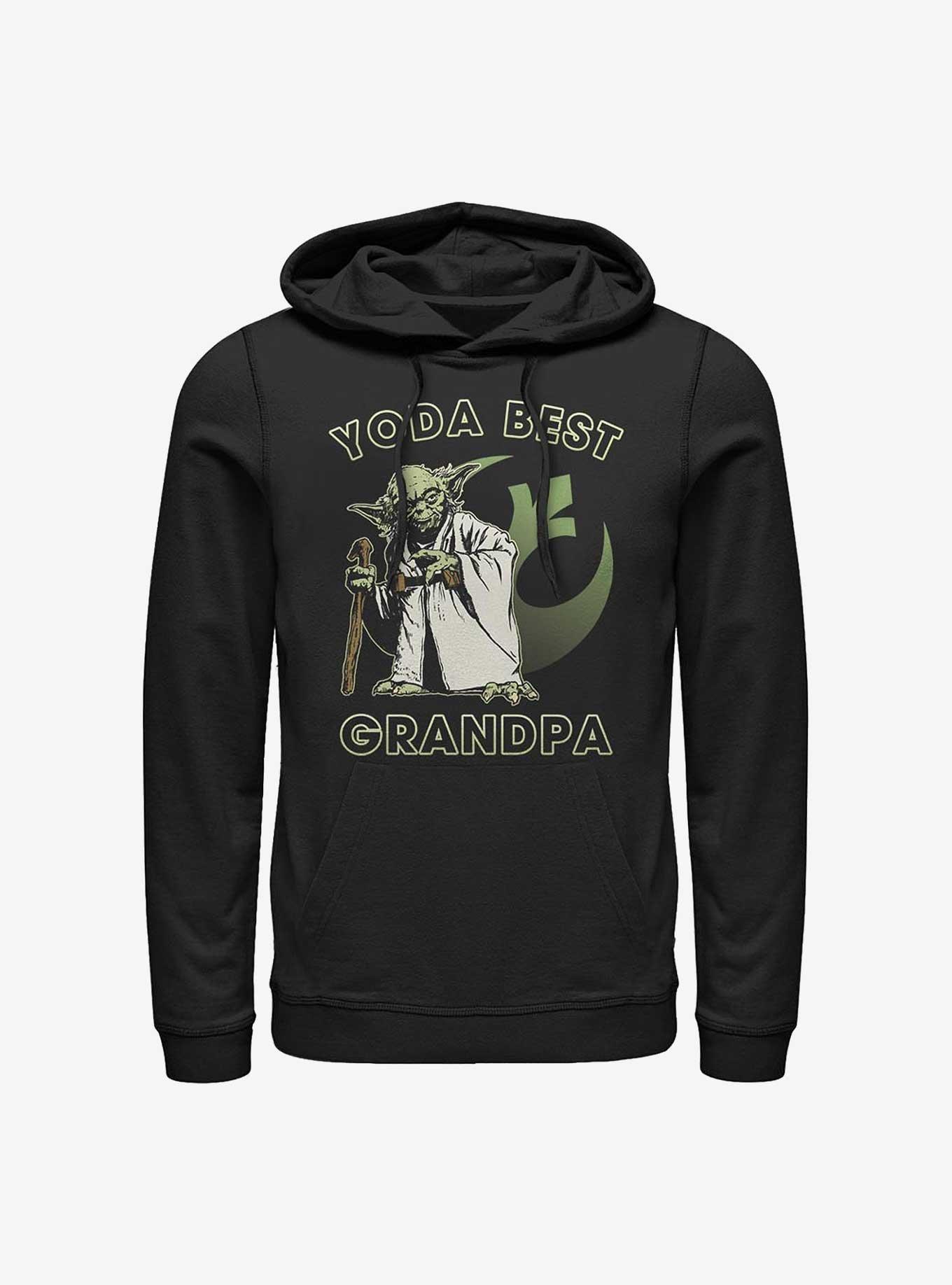 Star Wars Yoda Best Grandpa Hoodie, BLACK, hi-res