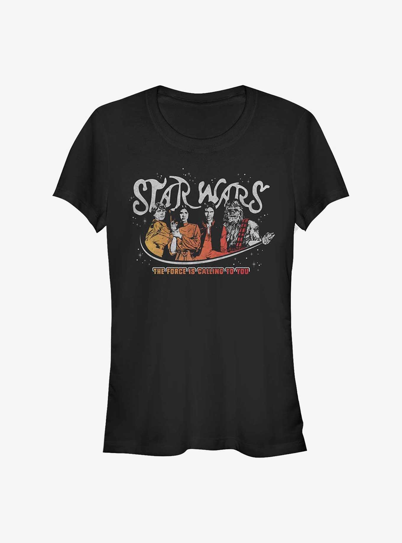 Star Wars The Force Is Calling To You Girls T-Shirt, BLACK, hi-res