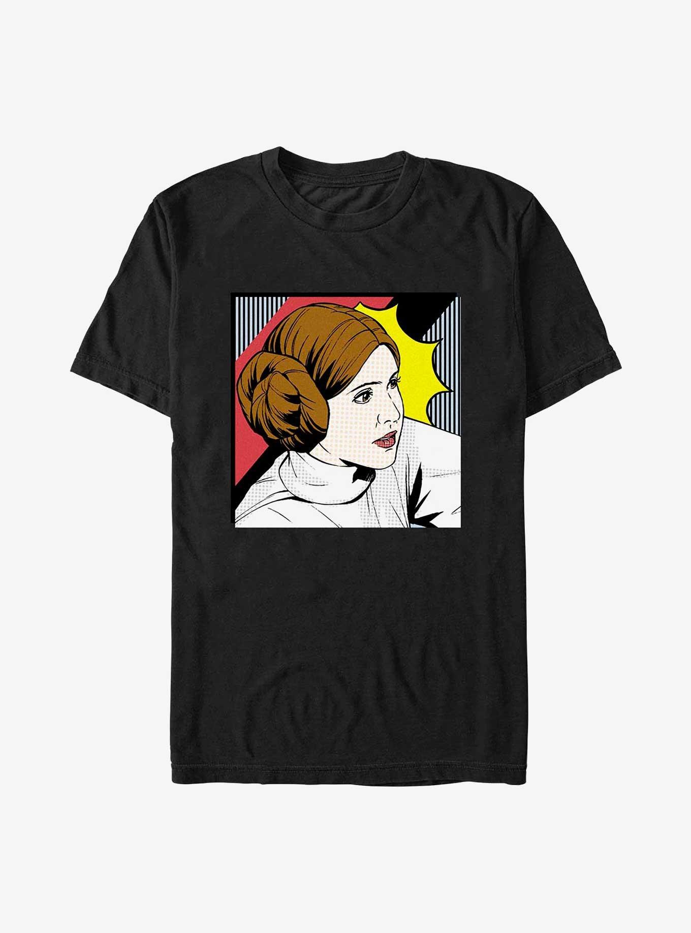 Star Wars Leia Comic T-Shirt, BLACK, hi-res