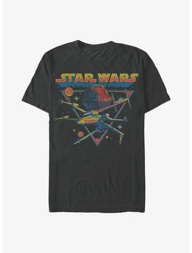 Star Wars Retro Space Battle T-Shirt, , hi-res