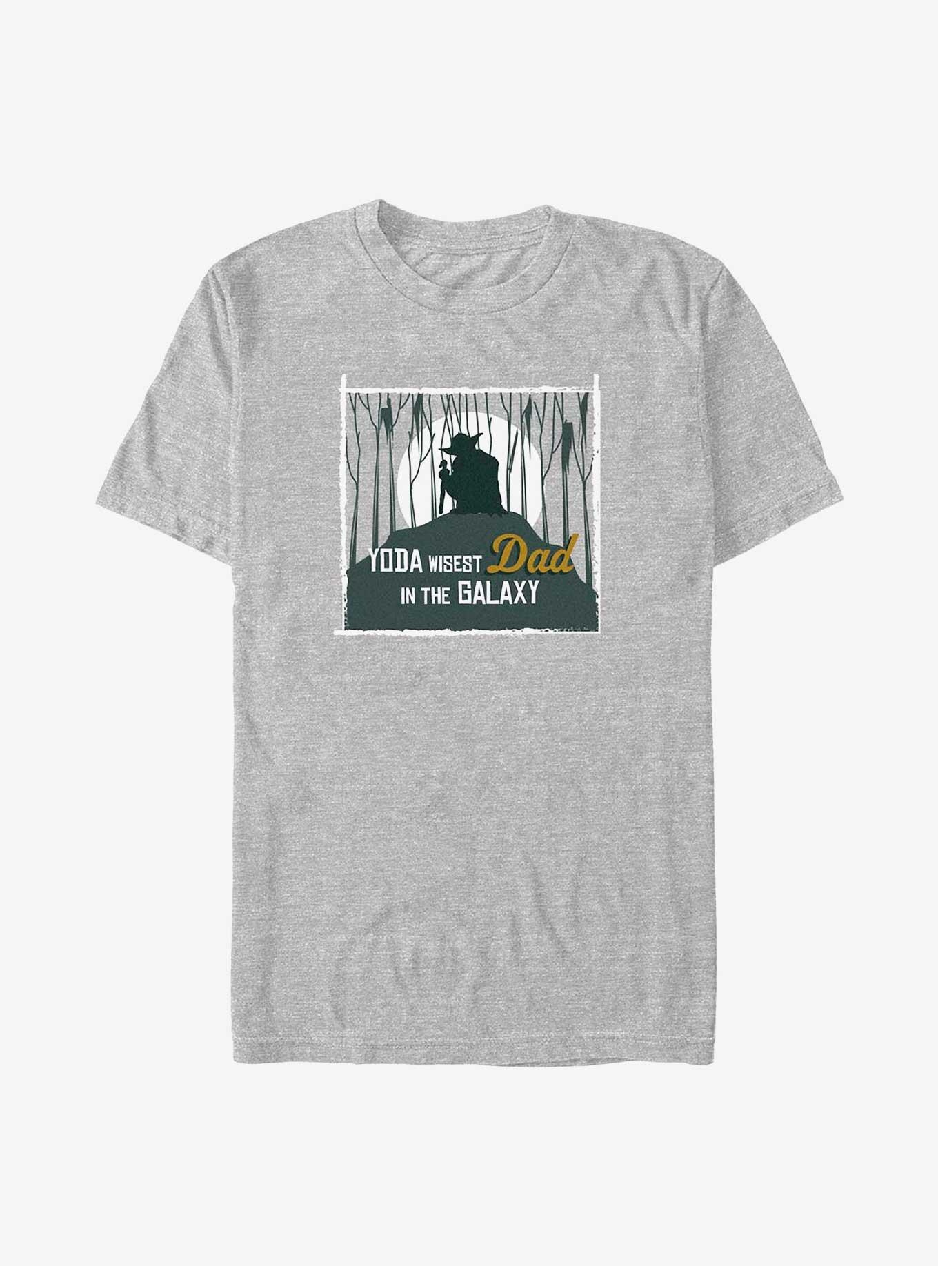 Star Wars Yoda Wisest Dad T-Shirt, ATH HTR, hi-res