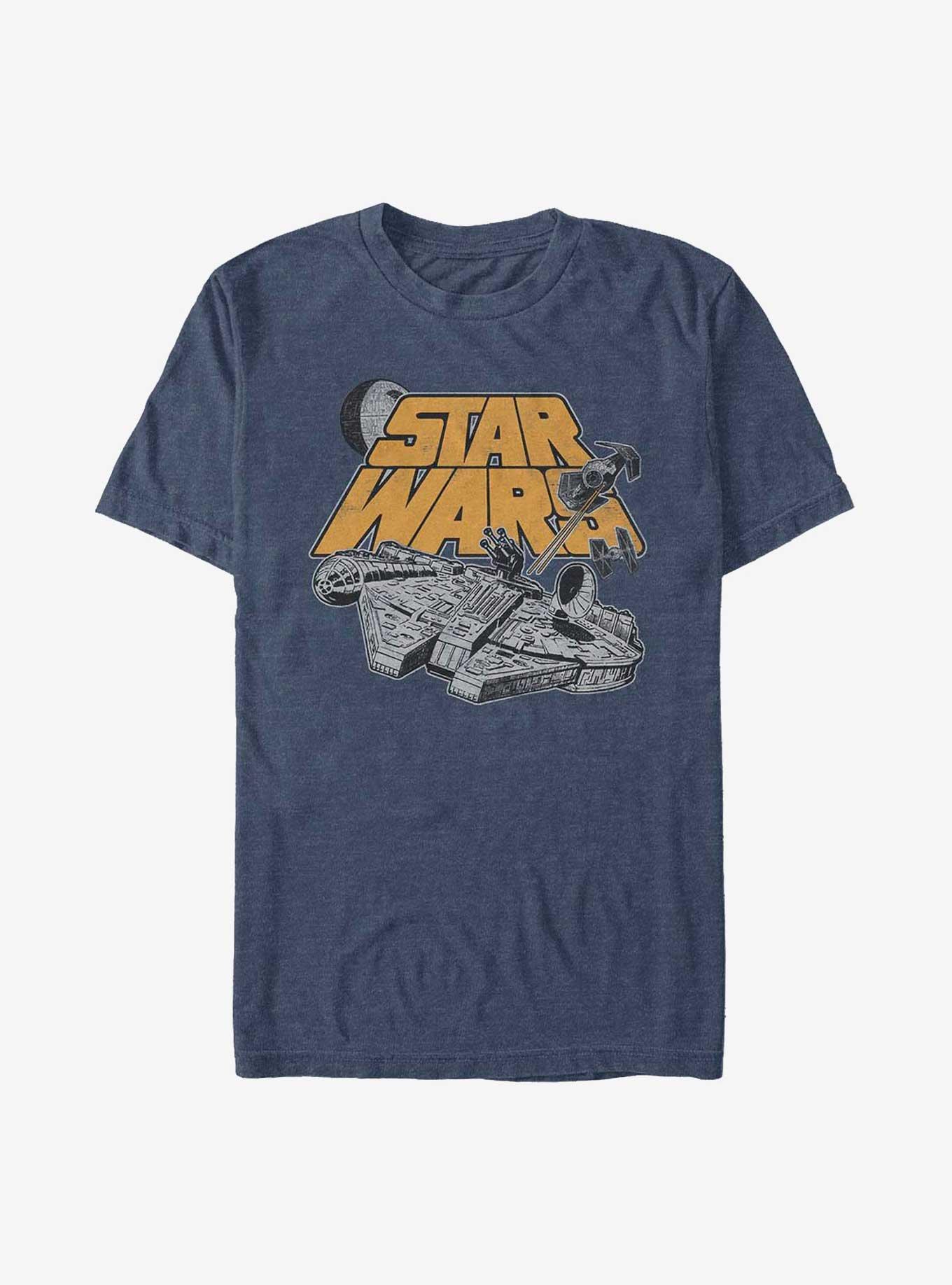 Star Wars Heated Chase T-Shirt, NAVY HTR, hi-res
