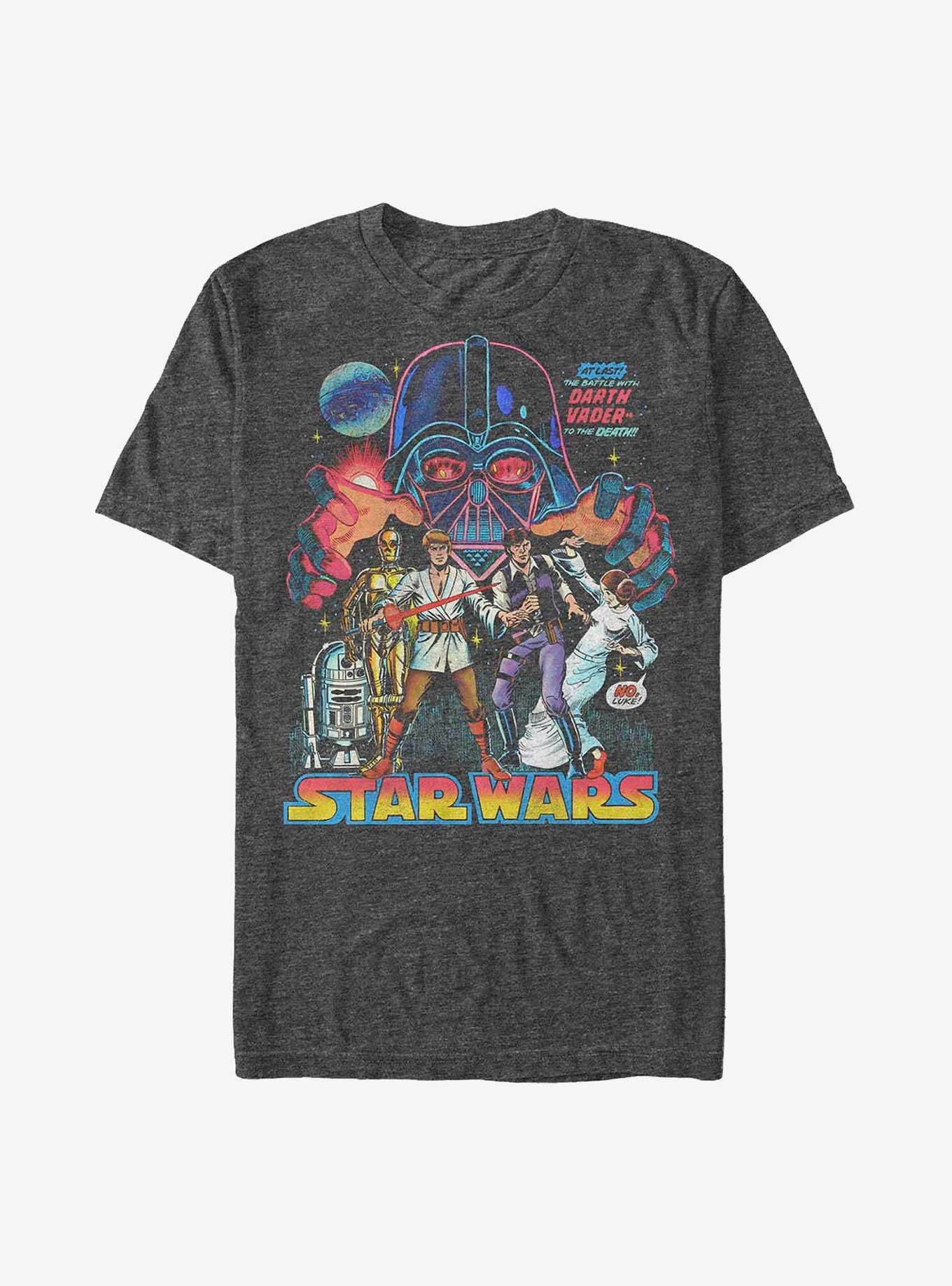 Star Wars Vader Grab T-Shirt, CHAR HTR, hi-res