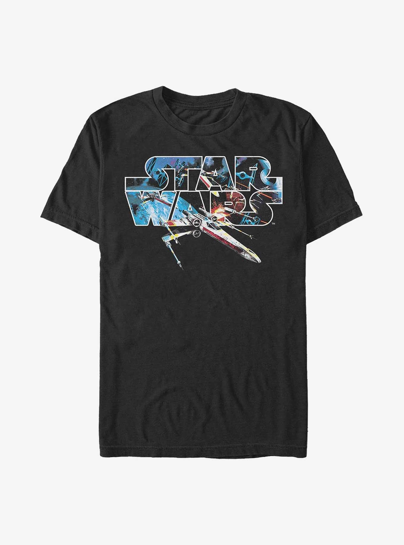 Star Wars X-Wing Primed Logo T-Shirt, BLACK, hi-res