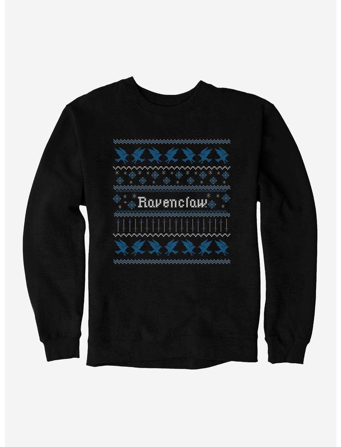 Harry Potter Ravenclaw Ugly Christmas Pattern Sweatshirt, , hi-res