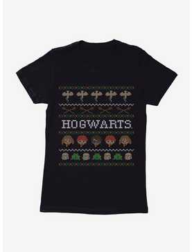 Harry Potter Hogwarts Ugly Christmas Pattern Womens T-Shirt, , hi-res