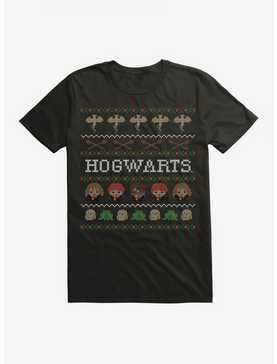 Harry Potter Hogwarts Ugly Christmas Pattern T-Shirt, , hi-res