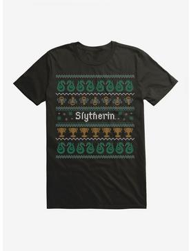 Harry Potter Slytherin Ugly Christmas Pattern T-Shirt, , hi-res