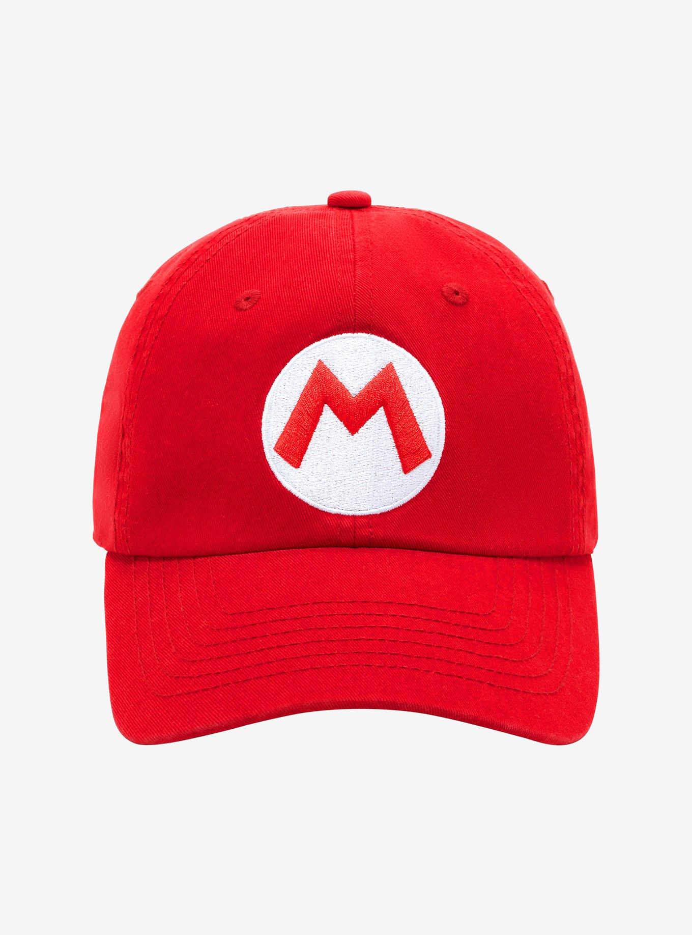 mario hat m logo