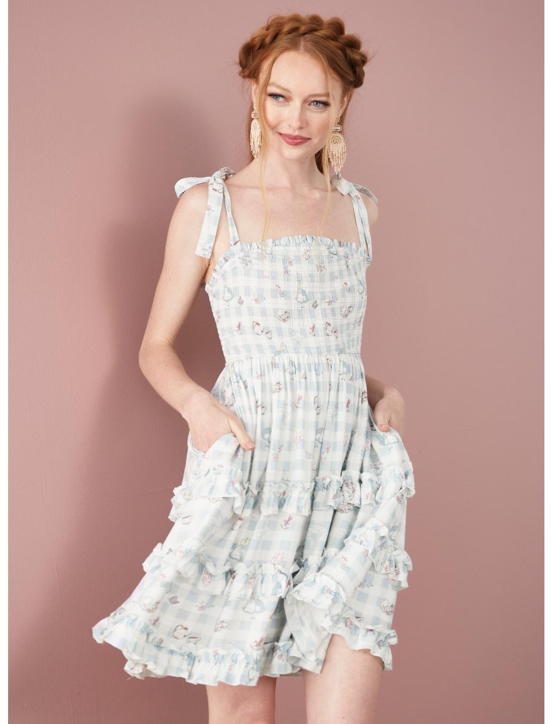 Her Universe Disney Alice in Wonderland Gingham Icons Allover Print Tank Dress, MULTI, hi-res