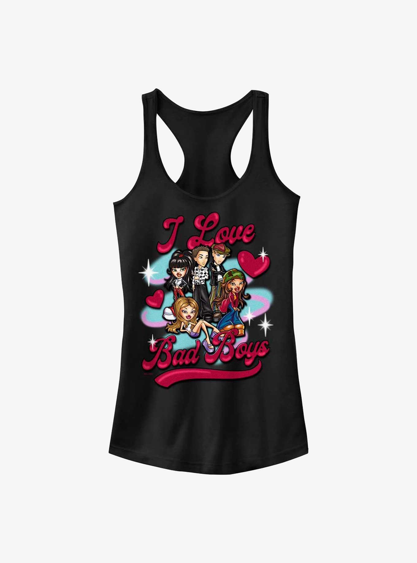 Bratz I Love Bad Boys Girls Tank, BLACK, hi-res