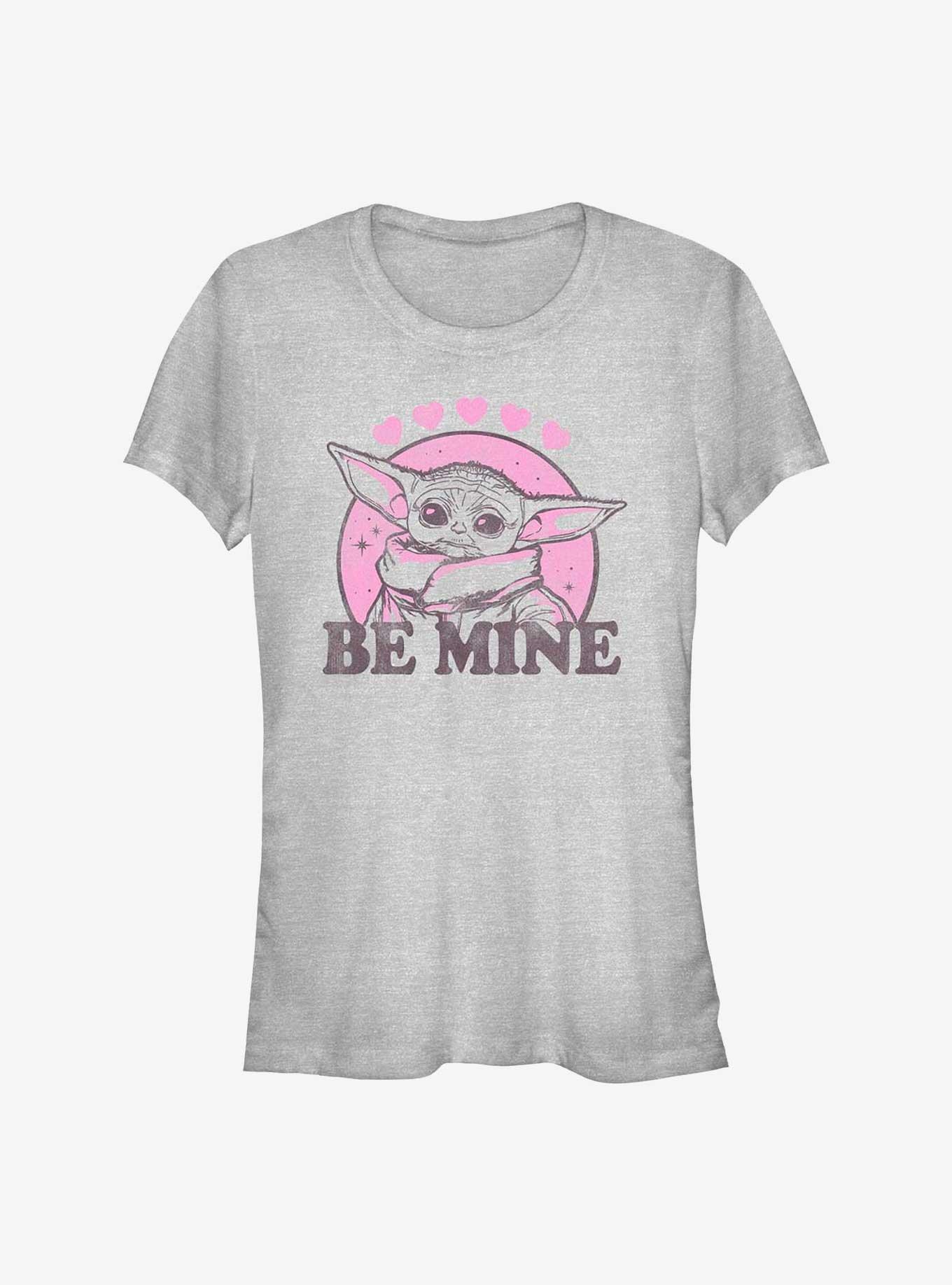 Star Wars The Mandalorian Grogu Be Mine Girls T-Shirt, ATH HTR, hi-res