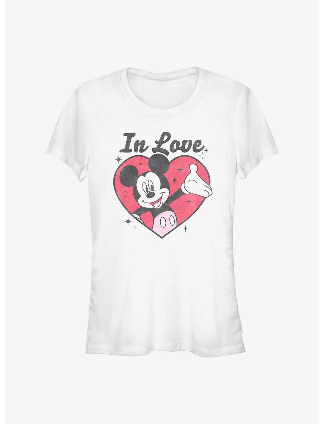 Disney Mickey Mouse Mickey In Love Girls T-Shirt, WHITE, hi-res