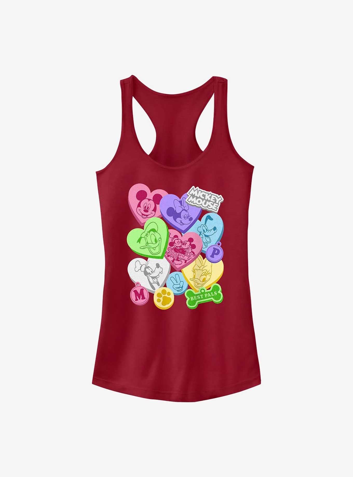 Disney Mickey Mouse Candy Hearts Girls Tank Top