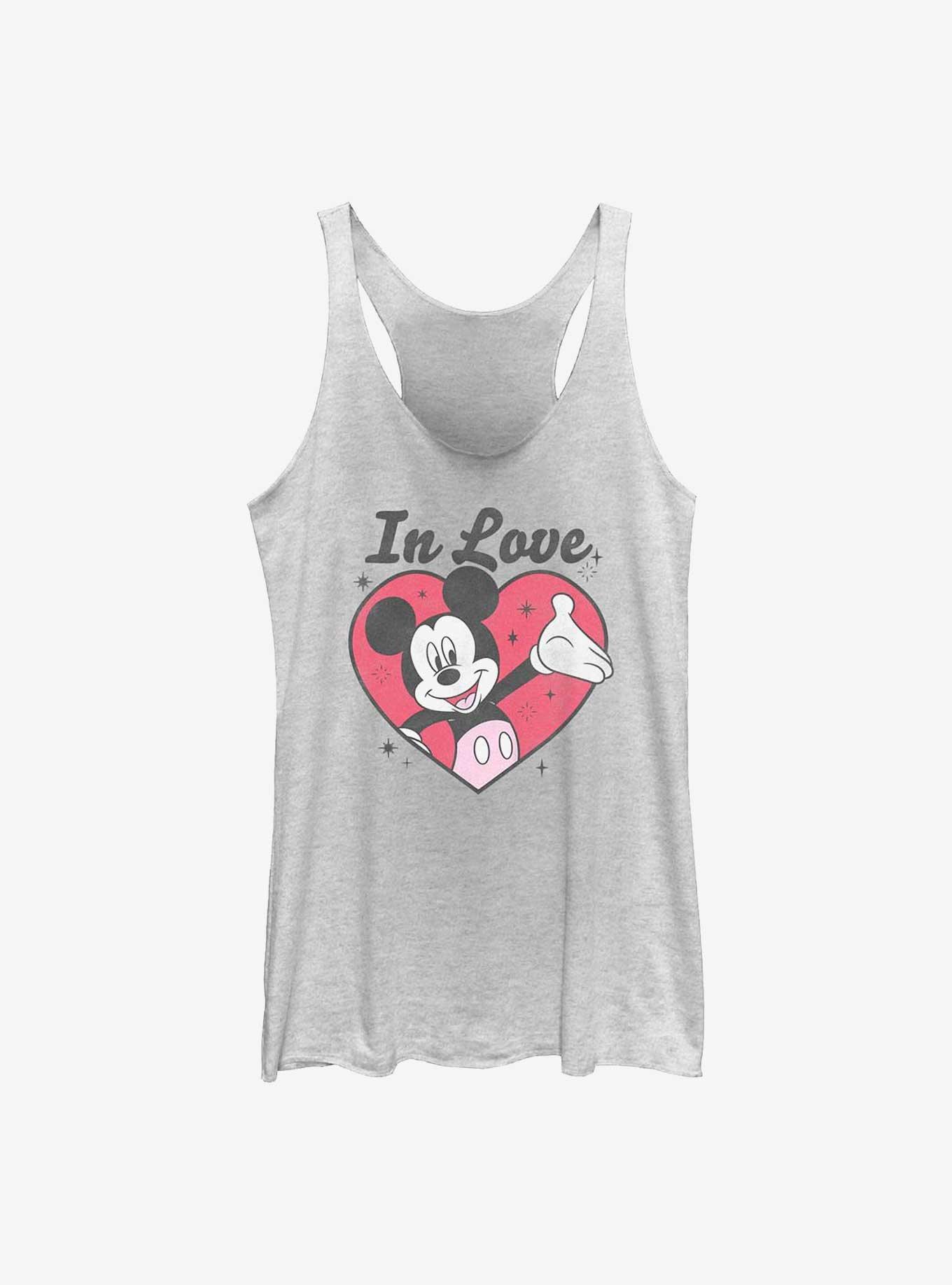 Disney Mickey Mouse Mickey In Love Girls Tank, WHITE HTR, hi-res